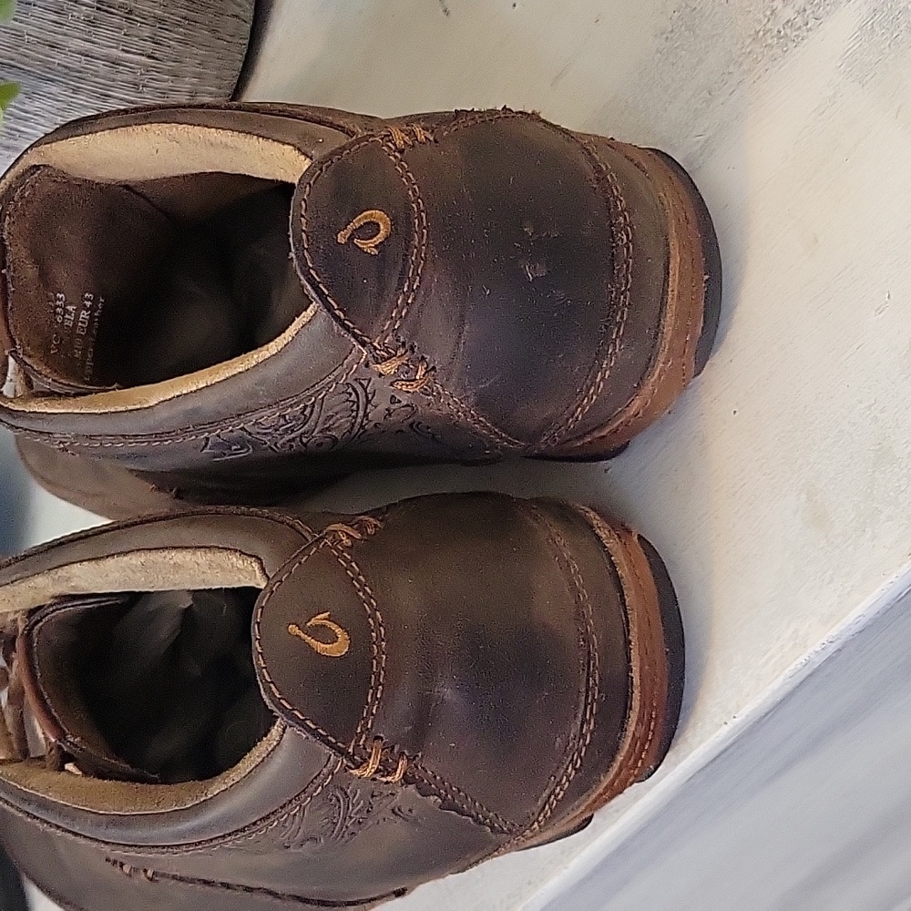 OluKai Kamuela Casual Ankle Chukka Brown Boots SZ 10M - Picture 2 of 9